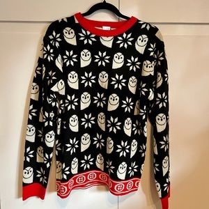 Owl holiday sweater, size M